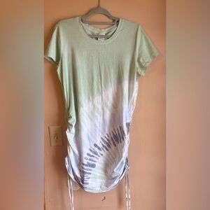 PINK Victoria's Secret Mint Green Tie-Dye Short Sleeve Dress